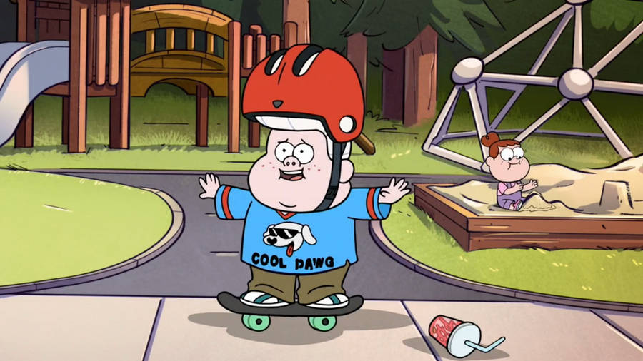 Gideon Gleeful Riding Skateboards Wallpaper