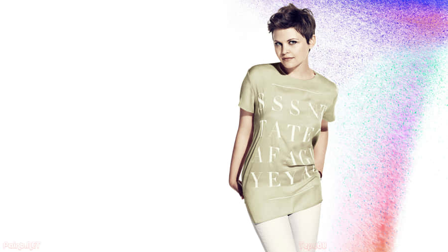 Ginnifer Goodwin Striking A Pose In A Stunning Photoshoot Wallpaper