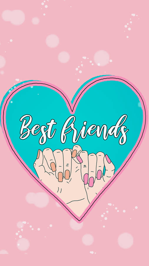 Girly Bff Pinky Fingers Crossed Wallpaper