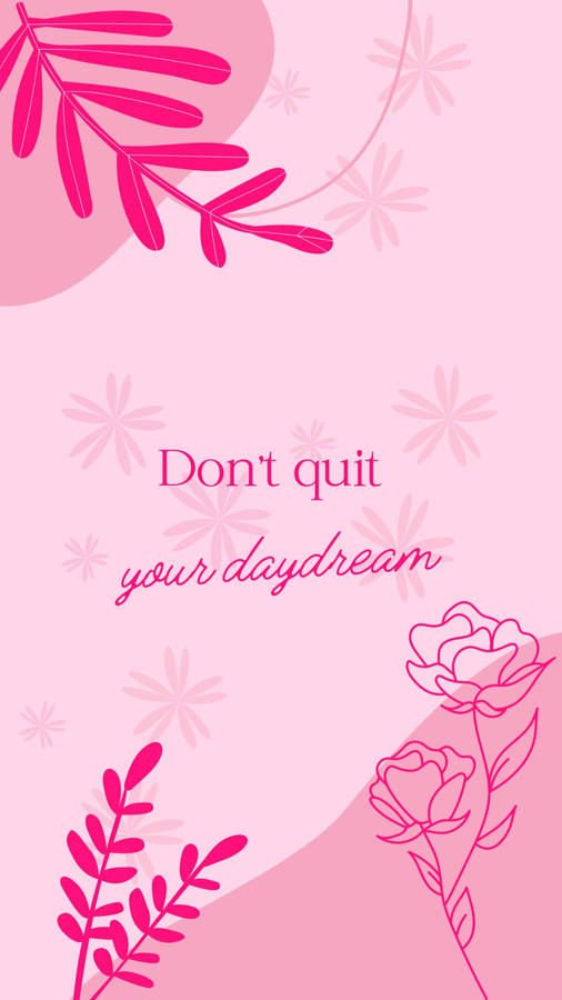 Girly Pink Daydream Wallpaper
