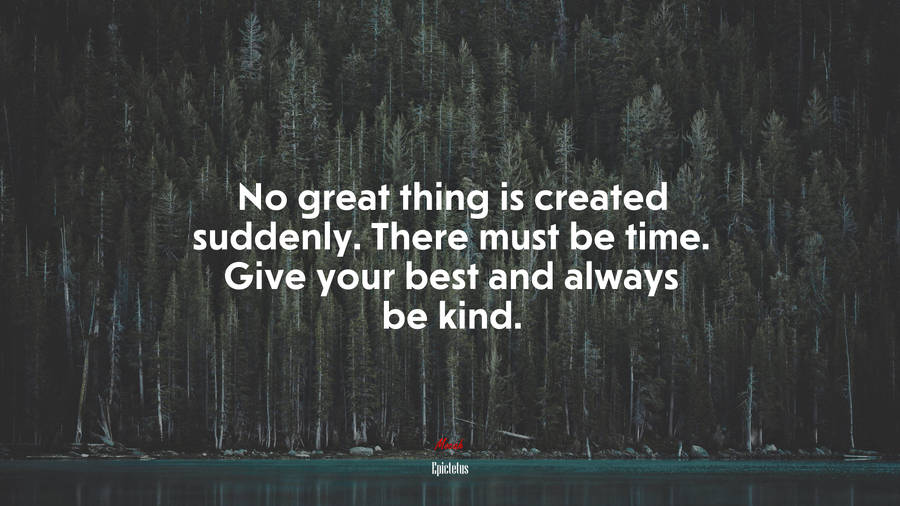 Give Your Best Quote Stoicism Wallpaper