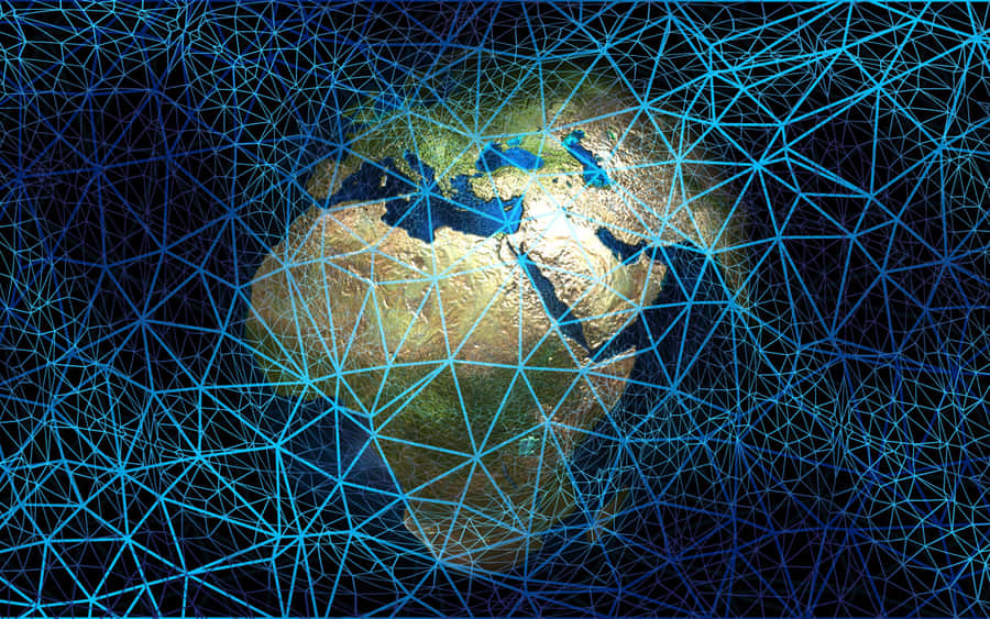 Global Network Connectivity Concept Wallpaper