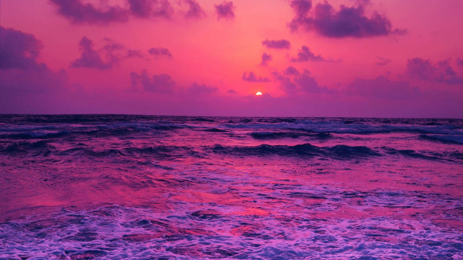 Gmail Magenta Waves Wallpaper
