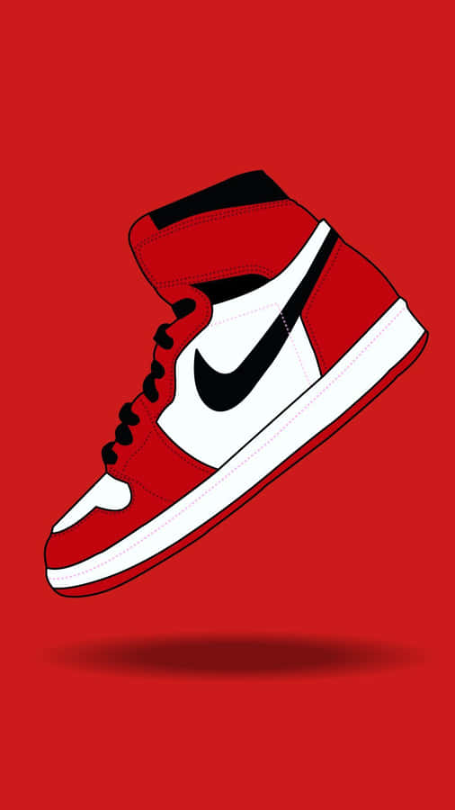Go Bold With Red Jordan Wallpaper