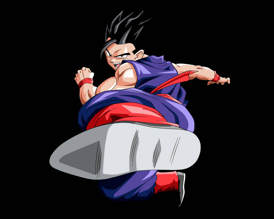 Gohan Flying Kick Wallpaper