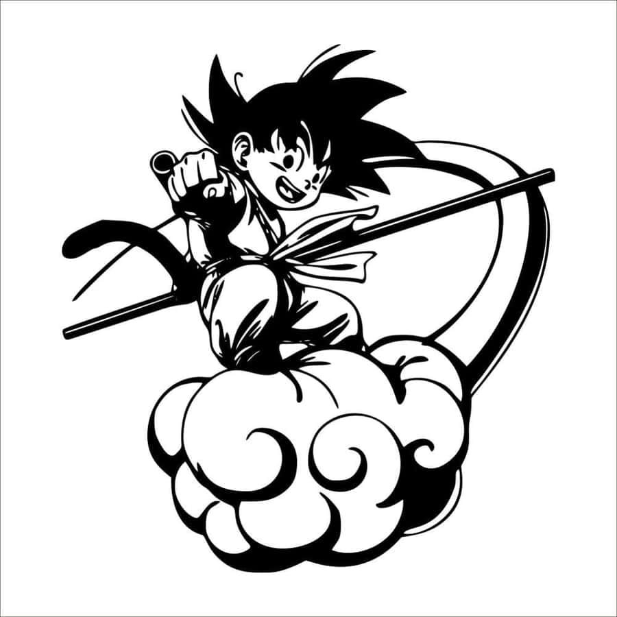 Goku And Vegeta Engaged In An Intense Battle Wallpaper