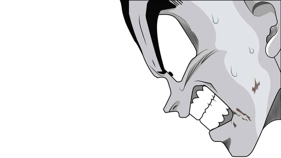 Goku Battles Evil With His Black And White Dragon Ball Wallpaper