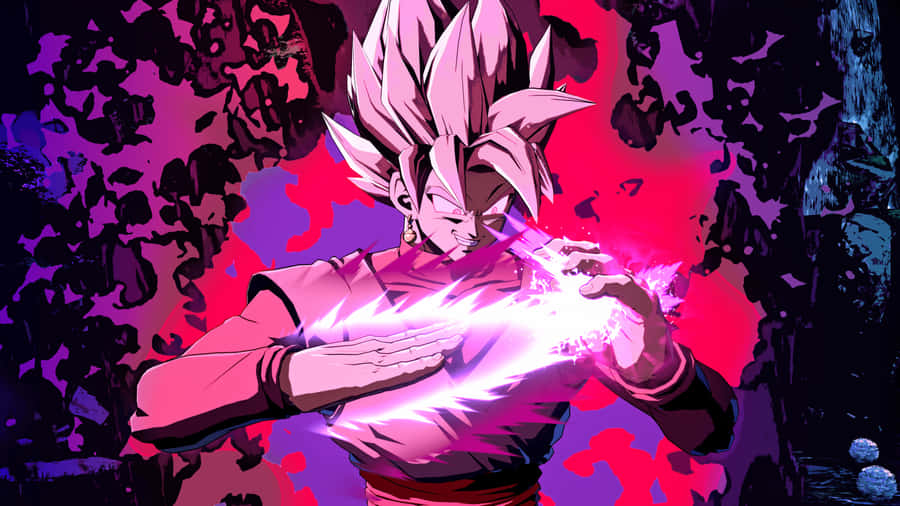 “goku Black Unleashing His Power In 4k Resolution” Wallpaper