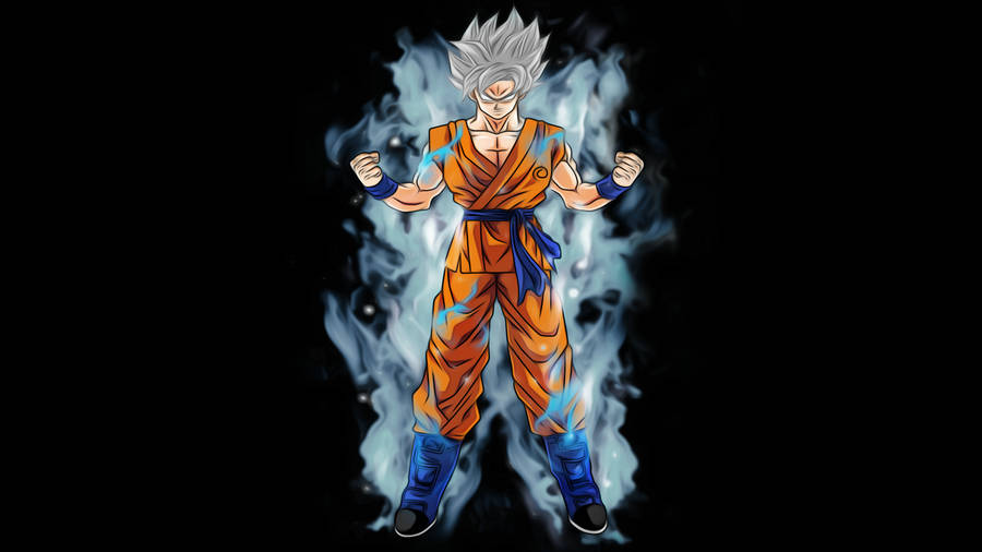 Goku Super Saiyan White Wallpaper