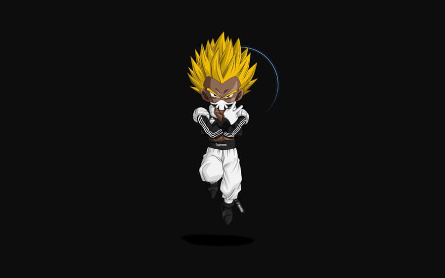 Goku Unleashes Super Saiyan Strength. Wallpaper