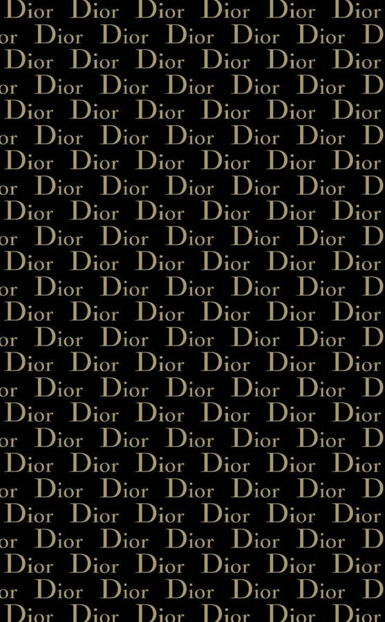 Gold And Black Dior Phone Wallpaper