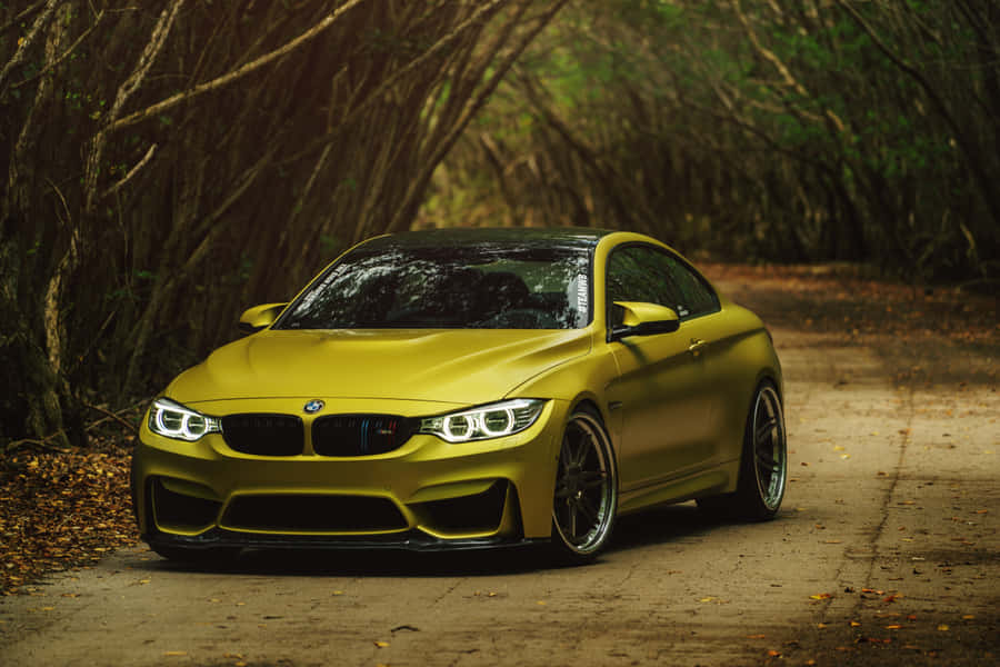 Gold Cars Bmw M4 Wallpaper