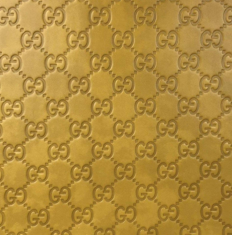 Gold Gucci Pattern Wallpaper