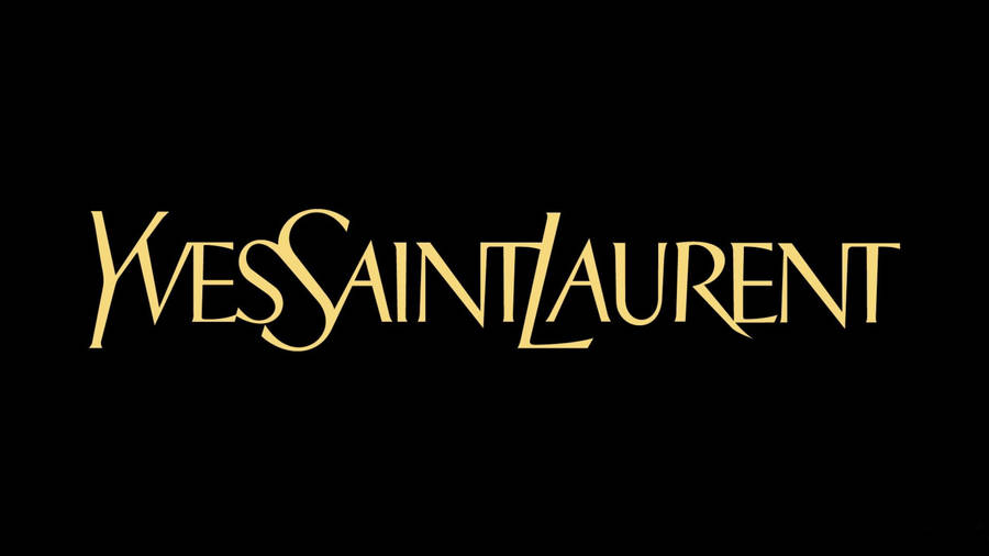 Gold Ysl Branding Wallpaper