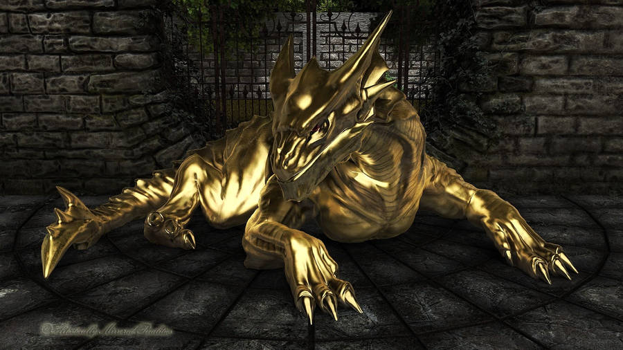 Golden Dragon Dungeon Wallpaper