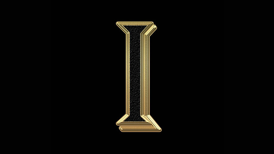Golden Letter I In The Alphabet Wallpaper