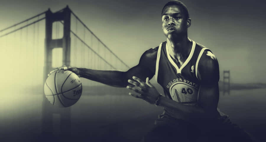 Golden State Warrior Basketball Playerand Bridge Wallpaper