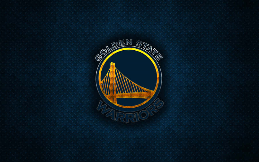 Golden State Warriors Logo On Dark Metal Wallpaper