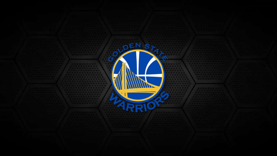 Golden State Warriors Logo With Golden Yellow, Royal Blue And White Wallpaper
