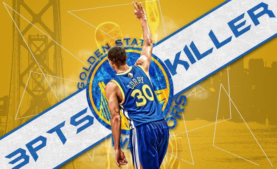 Golden State Warriors Three Point Celebration Wallpaper