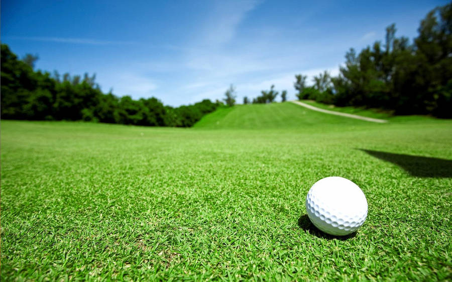 Golf Course Slope Golfing Desktop Wallpaper