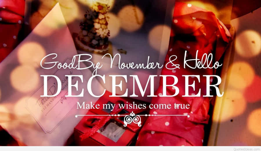 Goodbye November, Hello December! Wallpaper