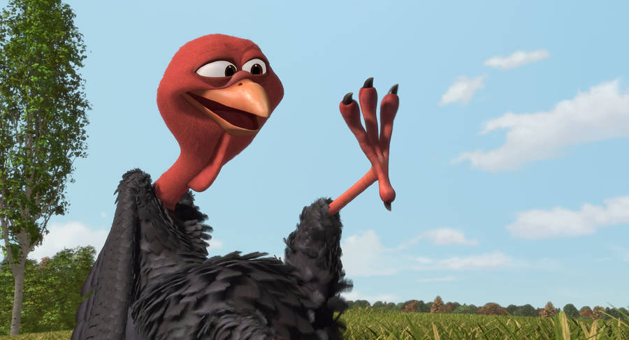 Goofy Red Turkey From Free Birds Wallpaper