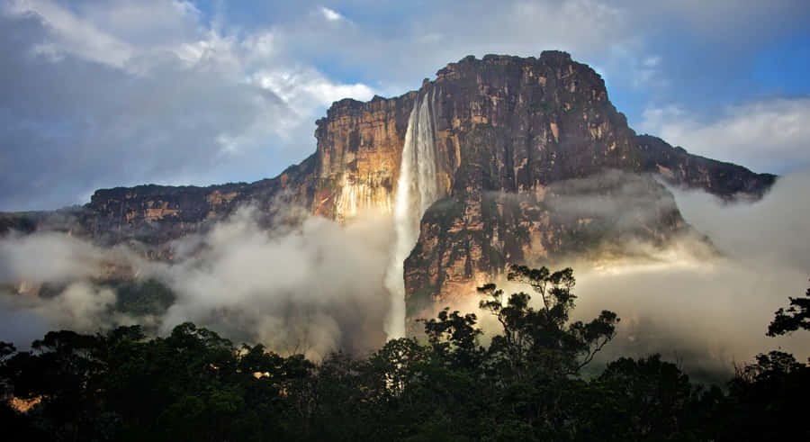 Gorgeous Angel Falls Nature Vista Wallpaper