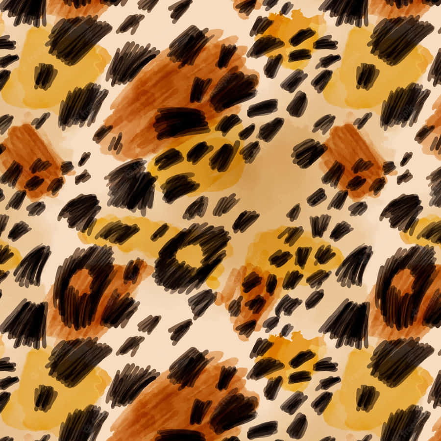 Gorgeous Glitter Leopard Prowling Wallpaper
