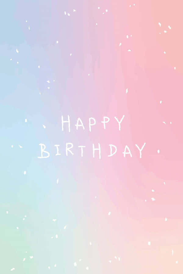 Gradient Pink Birthday Wallpaper
