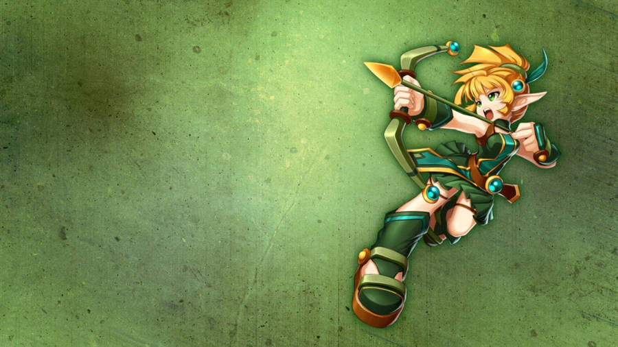 Grand Chase Lire Green Art Wallpaper