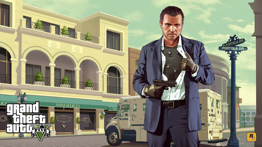 Grand Theft Auto 5 - Explore The City Of Los Santos Wallpaper