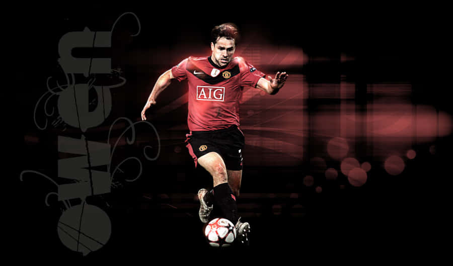 Graphic Design Football Player Michael Owen Wallpaper