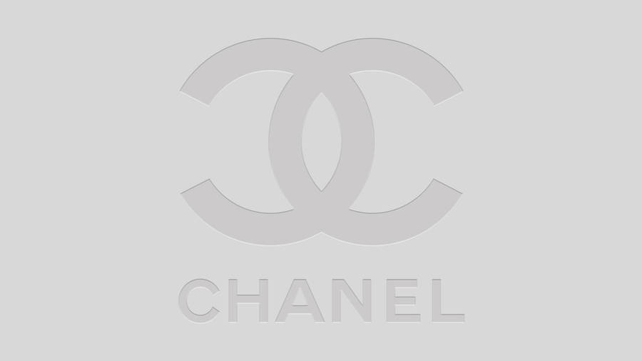 Gray Aesthetic Chanel Logo Wallpaper