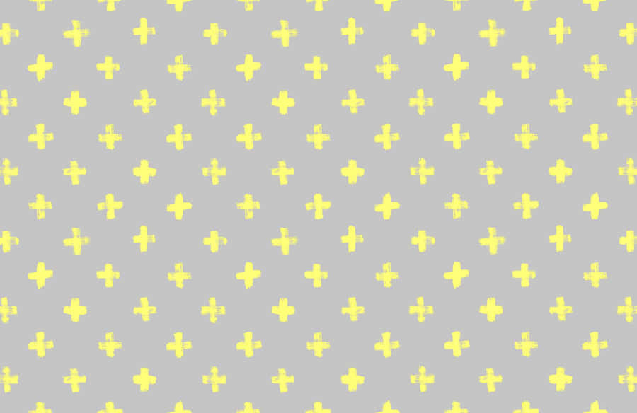 Gray And Yellow Cross Wallpaper
