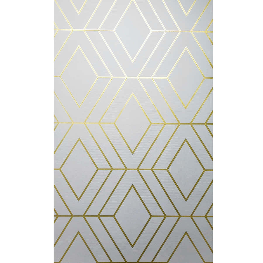 Gray And Yellow Diamond Geometric Wallpaper