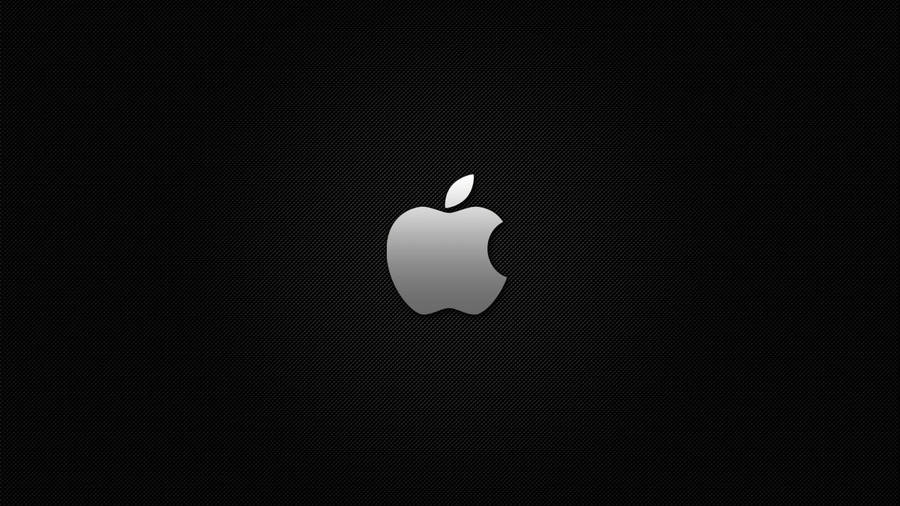 Gray Apple Logo Black Mac Wallpaper