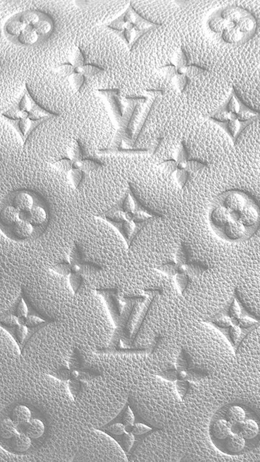 Gray Leather Louis Vuitton Phone Wallpaper