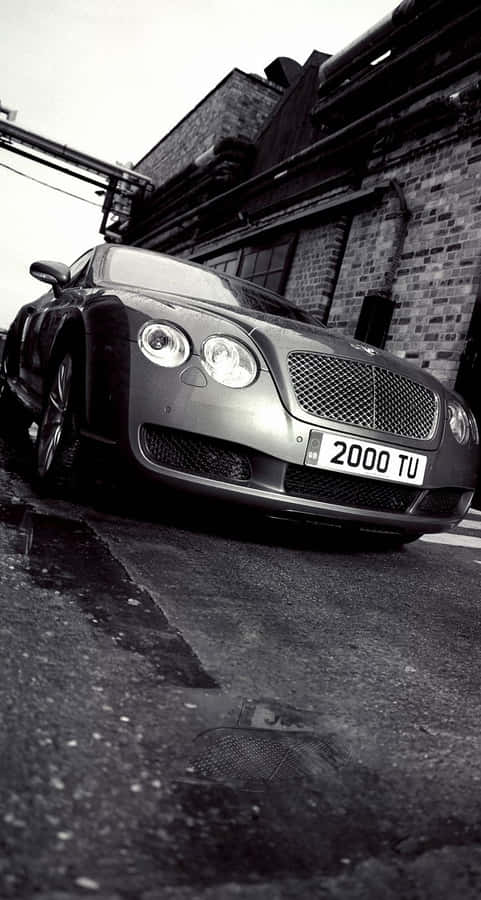 Grayscale Continental Bentley Iphone Wallpaper