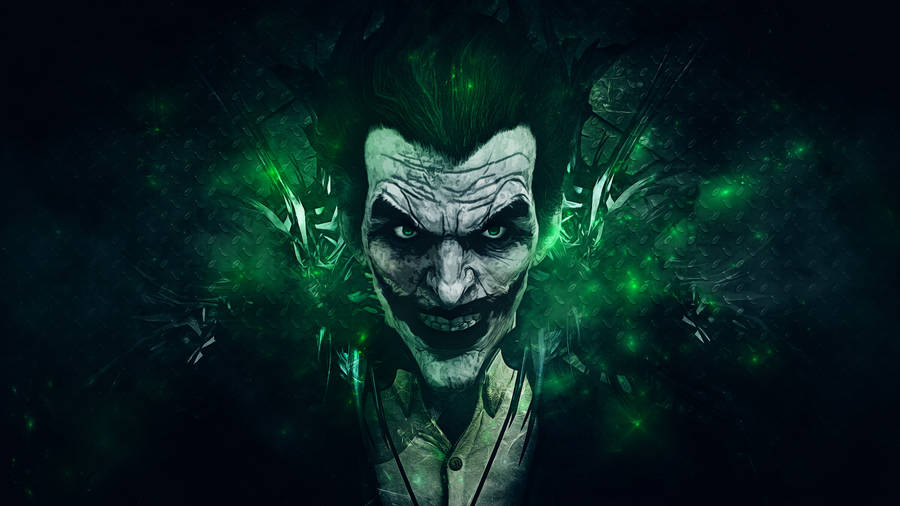 Green Aesthetic Joker Desktop Wallpaper