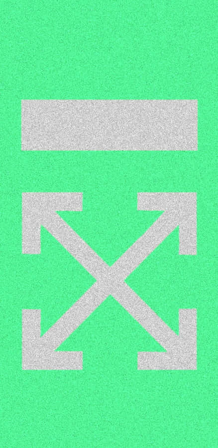 Green And Gray Off White Iphone Wallpaper