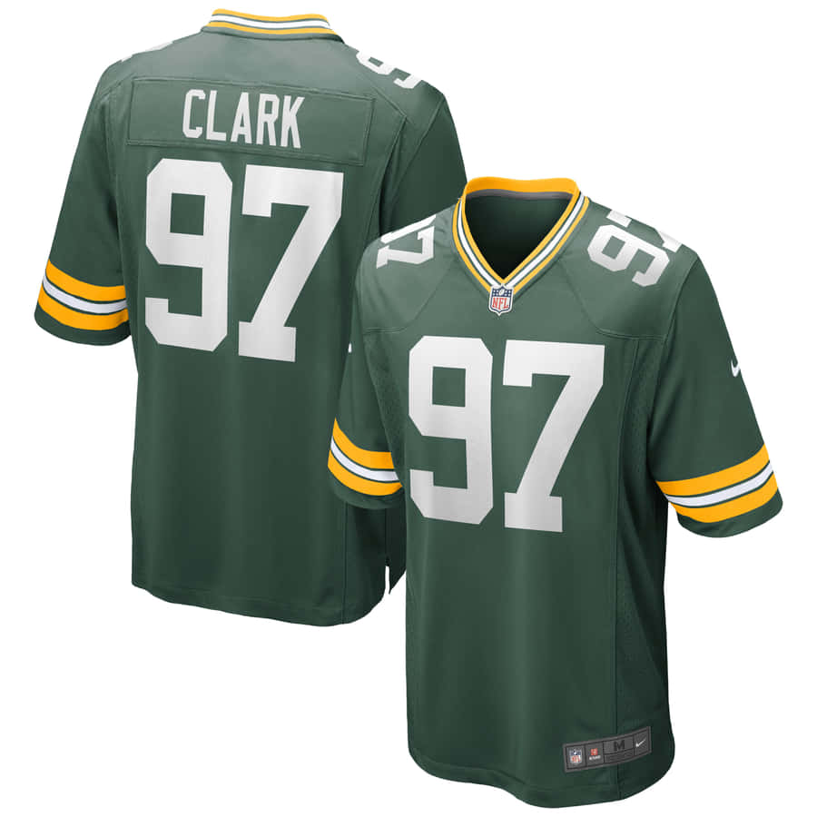 Green Bay Packers Kenny Clark Jersey Wallpaper