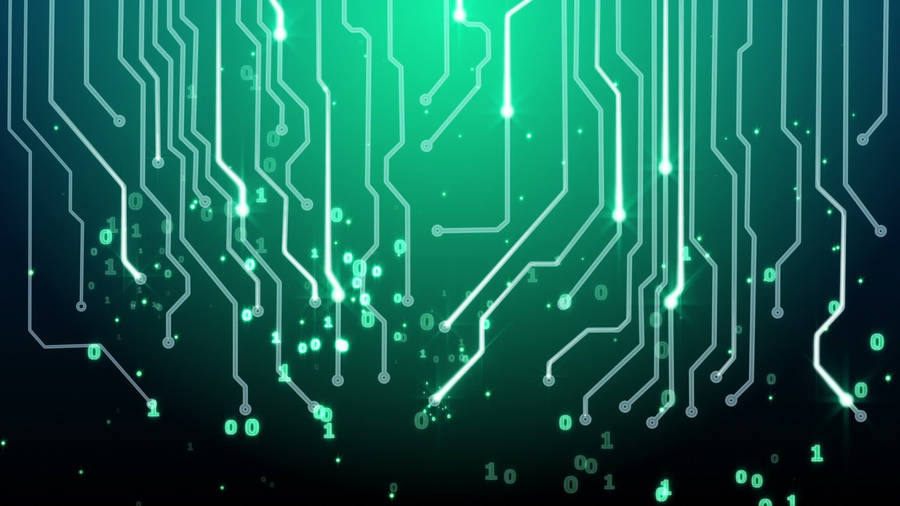 Green Circuit Board Conductors Wallpaper