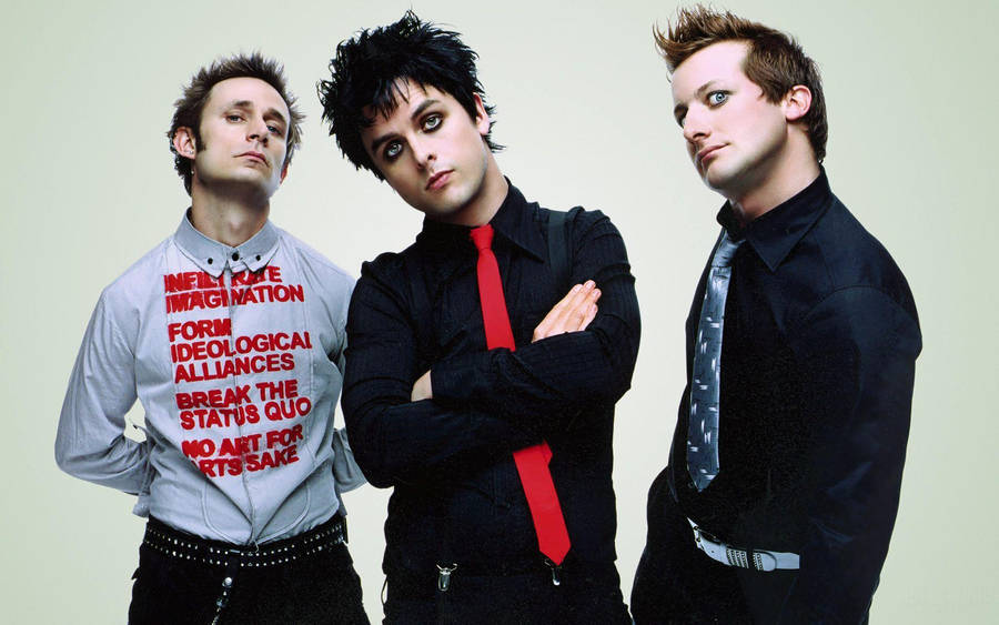 Green Day Light Green Background Wallpaper