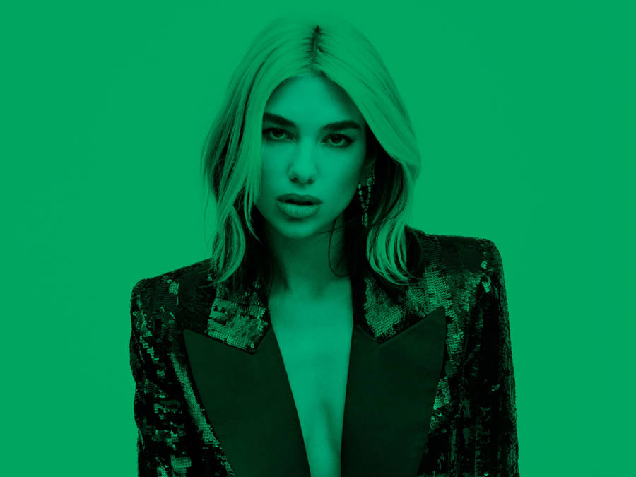 Green Filter Dua Lipa Wallpaper