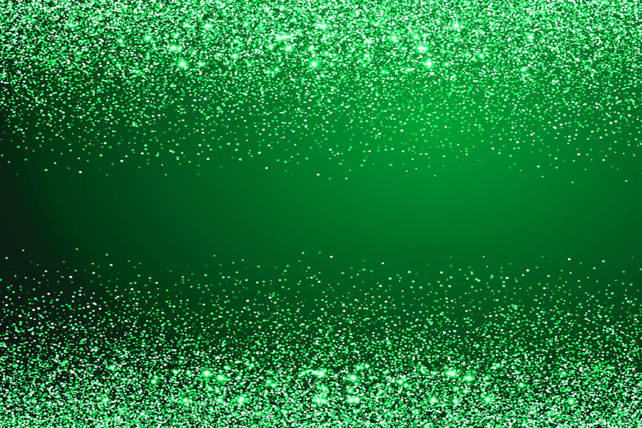Green Glitter Lights Wallpaper
