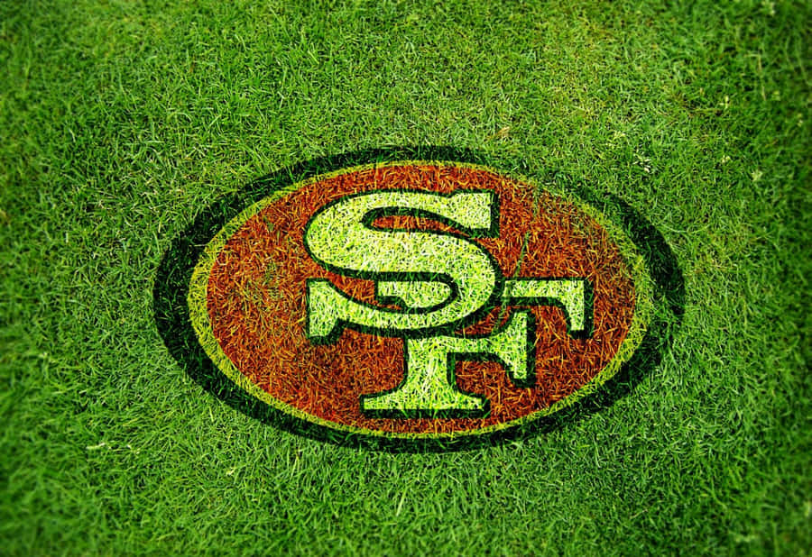 Green Grass San Francisco 49ers Logo Wallpaper