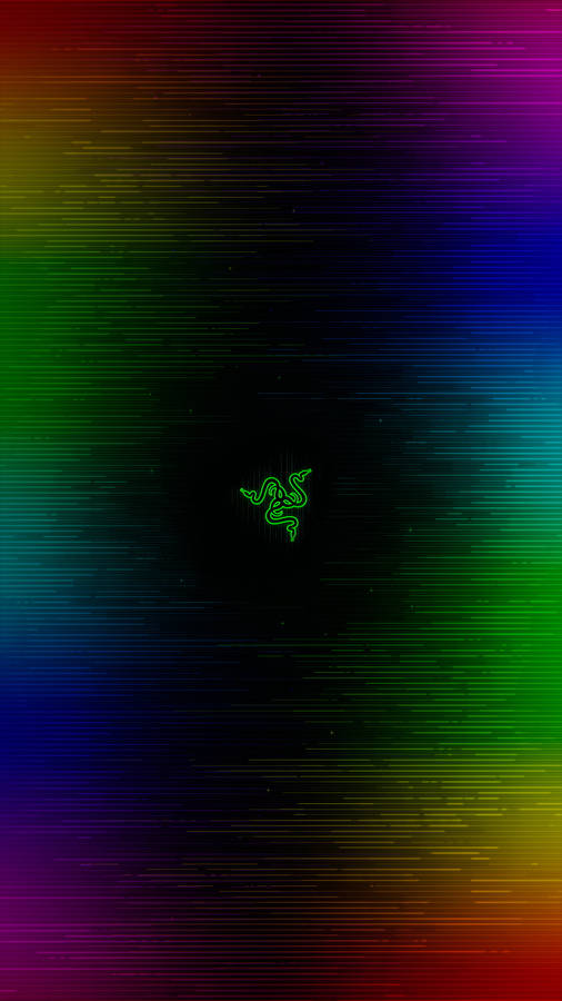 Green Razer Logo Gamer Phone Wallpaper