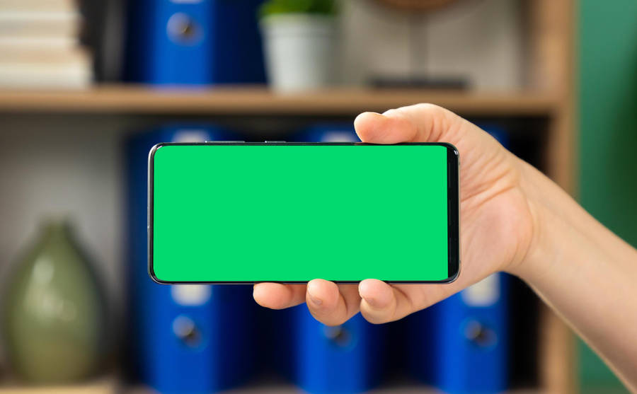Green Screen Phone Horizontal Wallpaper