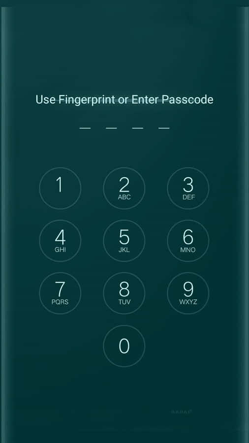 Green Tricky Lock Screen Passcorde Wallpaper